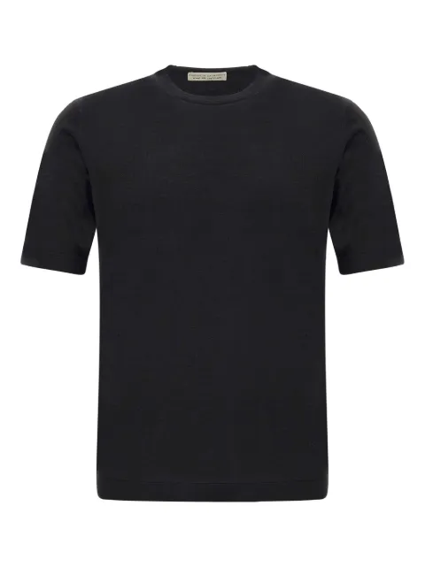 Filippo De Laurentiis short-sleeve wool-blend T-shirt Black TS0MCLSC18R990