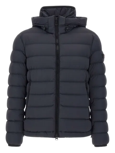 Peuterey drawstring-hood quilted jacket Blue PEU558201191861215