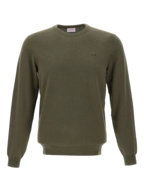 Sun68 logo-embroidered sweater Green K4510174