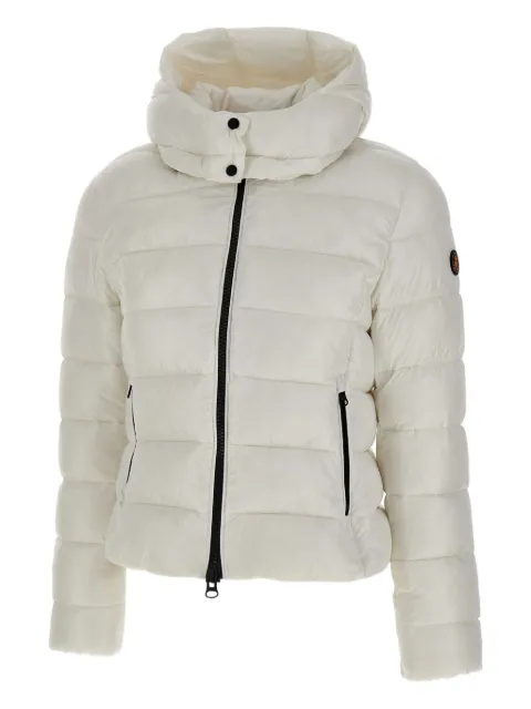Save The Duck horizontal-quilted hooded puffer jacket Neutrals D31470WLOVE2100002