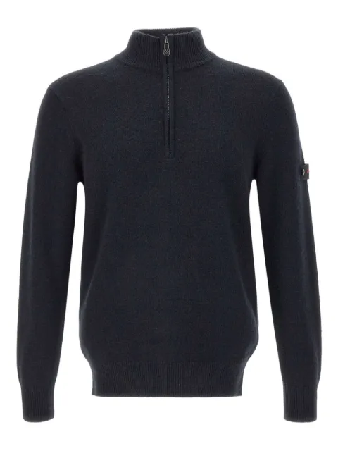 Peuterey half-zip ribbed sweater Blue PEU563399012205