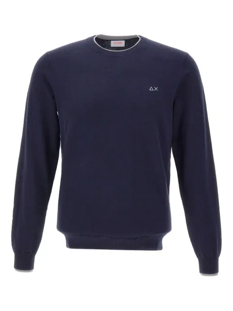 Sun68 ribbed crew-neck sweater Blue K4514107