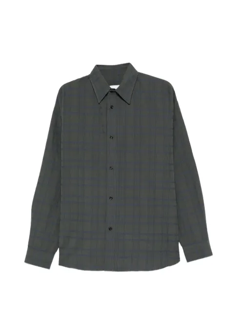 SAGE NATION Chisholm oversized long-sleeve check shirt Grey S075CHISHOLMSHIRT