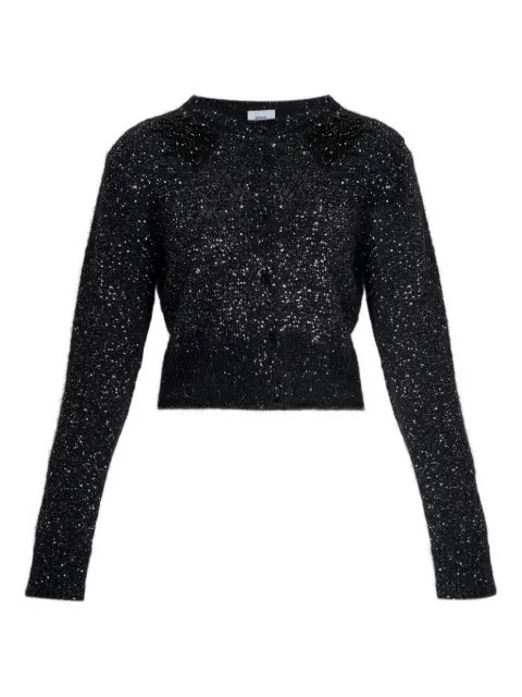 ERDEM floral-appliqué cardigan Black HO26HO2KT130081000