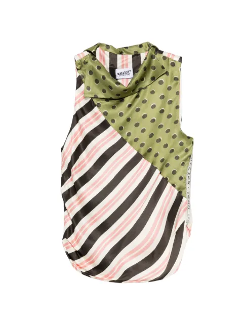 Jean Paul Gaultier cowl-neck tank top Green 2601WTO395W06890