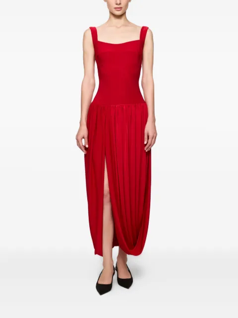 Atu Body Couture scoop-neck midi dress Red AT25110