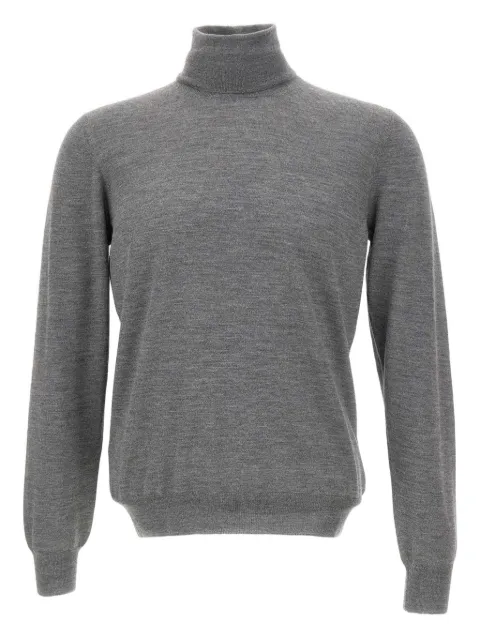 Gran Sasso turtleneck ribbed sweater Grey 5713113190071