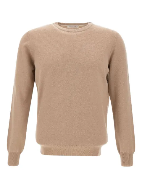 Kangra crew-neck ribbed sweater Brown 200101230