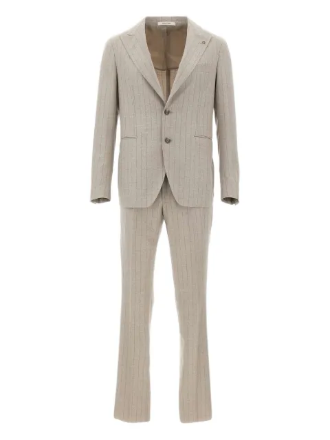Tagliatore pinstripe single-breasted suit Neutrals 2SVS26A11AI150123T1260