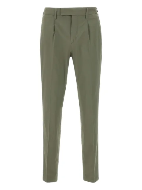 DEVORE pleated-front trousers Green DVR33CG10456049