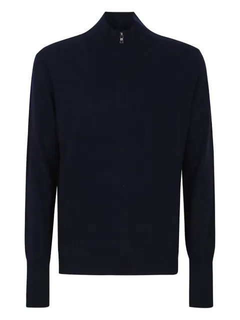 Ballantyne half-zip cashmere polo shirt Blue B2P20612K00