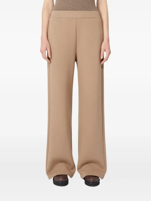 'S Max Mara embroidered-pocket wide-leg trousers Neutrals 2529786033600