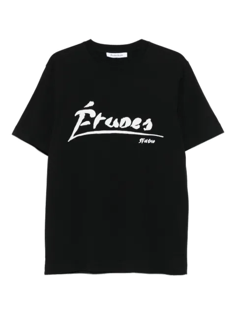 Études Studio logo-print organic cotton T-shirt Black H25MMTSH102