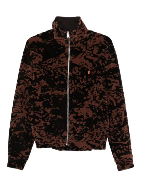Études Studio velour track jacket Brown H25MCOUT746