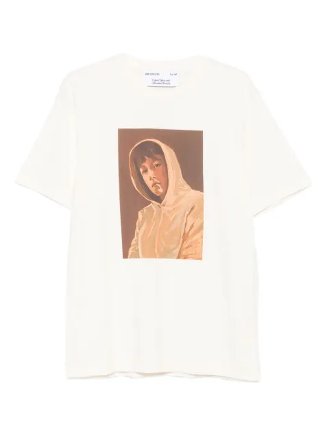 Études Studio portrait-print organic cotton T-shirt Neutrals H25MCTSH105
