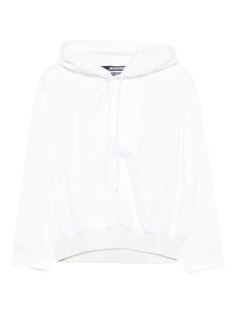 Jacquemus Haut trapeze hoodie White TOW00830AW00648