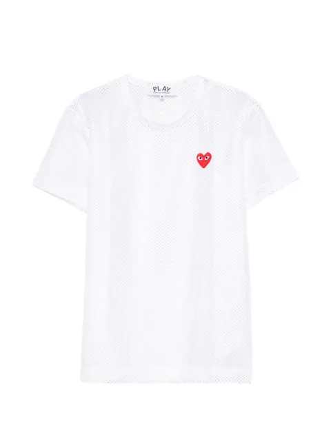 Comme Des Garçons Play heart-patch T-shirt White AXT351