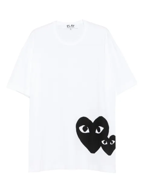 Comme Des Garçons Play heart-logo T-shirt White AXT350051