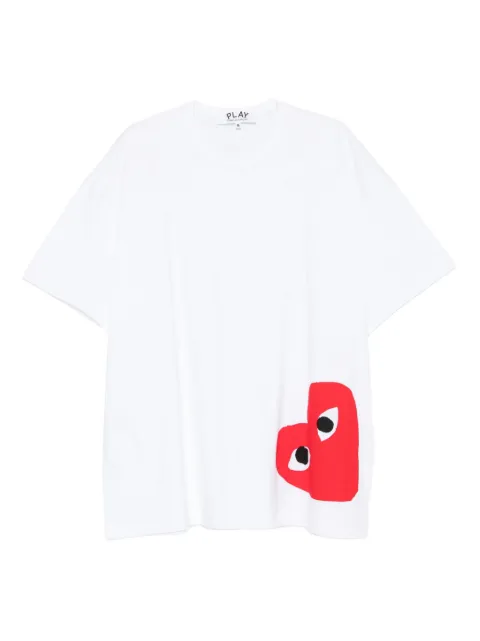 Comme Des Garçons Play heart-logo T-shirt White AXT349051