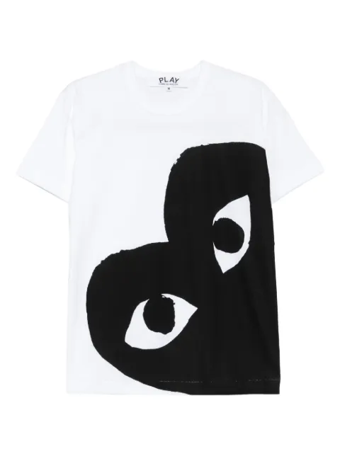 Comme Des Garçons Play heart-eye T-shirt White AXT347051