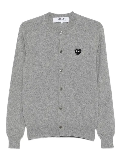 Comme Des Garçons Play logo-patch cardigan Grey AXN805051