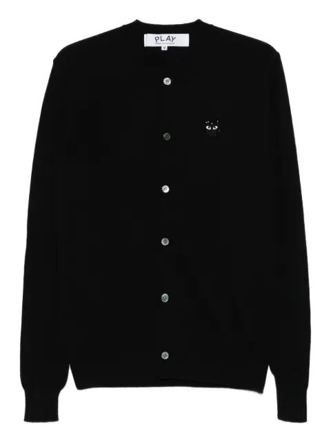 Comme Des Garçons Play logo-patch cardigan Black AXN805051