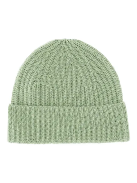 Lisa Yang ribbed wool beanie Green 4022100FO