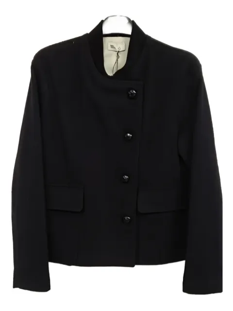 Sibel Saral asymmetrical buttoned jacket Blue FW25J3NAVY