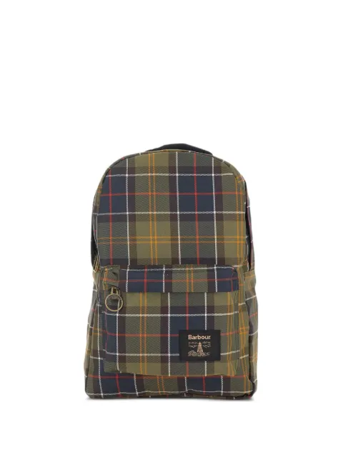 Barbour tartan-pattern backpack Green UBA0754TN11