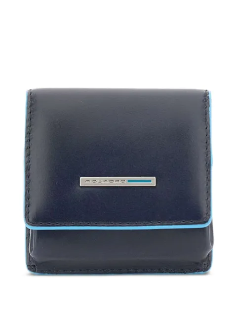 PIQUADRO button-fastening leather wallet Blue PU2634B2BLU2