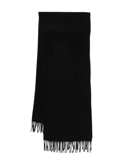 Études Studio fringed wool scarf Black H25MMACC943