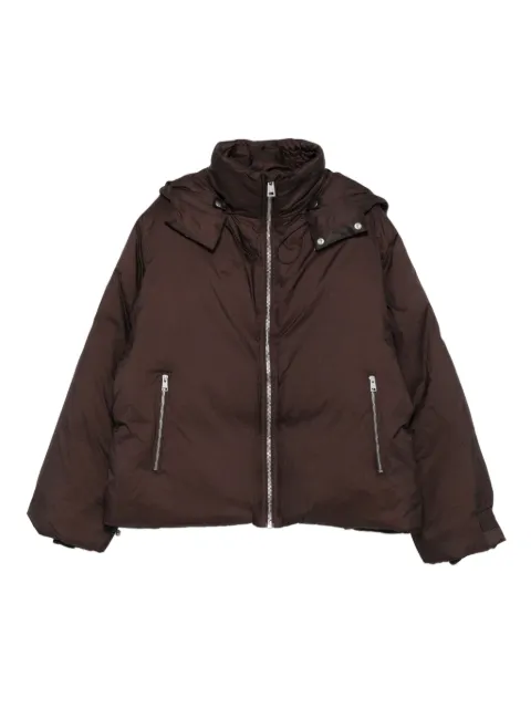 Études Studio zip-front hooded jacket Brown H25MMOUT710