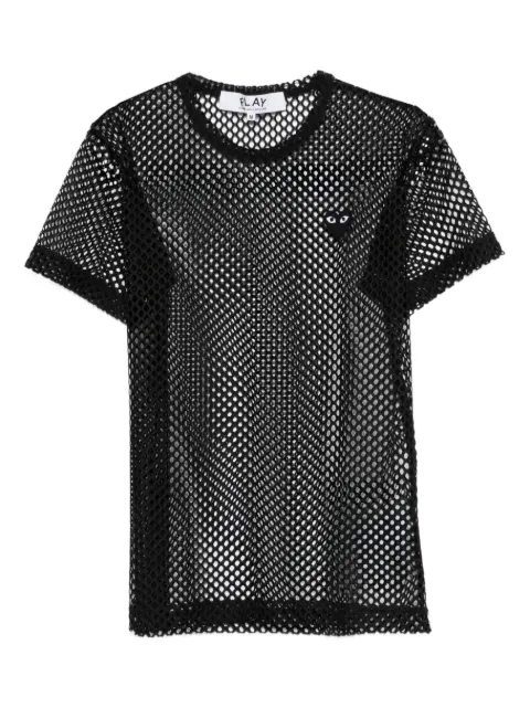 Comme Des Garçons Play logo-patch T-shirt Black AXT352