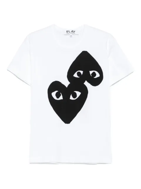 Comme Des Garçons Play logo T-shirt White AXT348051