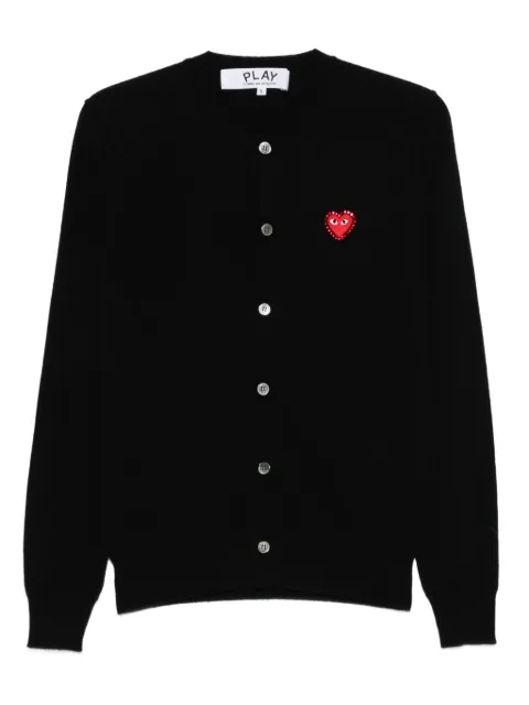 Comme Des Garçons Play heart-logo cardigan Black AXN802051