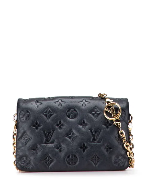 Louis Vuitton Pre-Owned 2021-2025 Monogram Embossed Pochette Coussin crossbody bag Black DV810CR4CIZS8DFN
