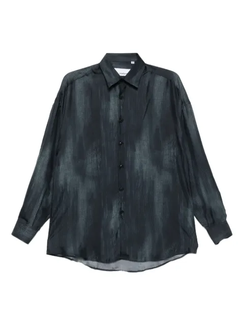 Costumein abstract-print long-sleeve shirt Blue Z83Z109