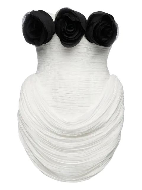 Ana Radu rose-embellishment maxi dress White 45480