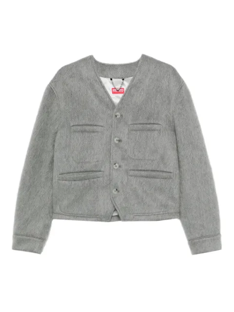 Kenzo collarless jacket Grey FF65VE1169PE