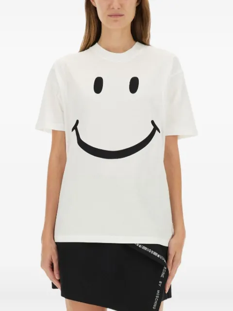 Moschino smile-print T-shirt White 07125441