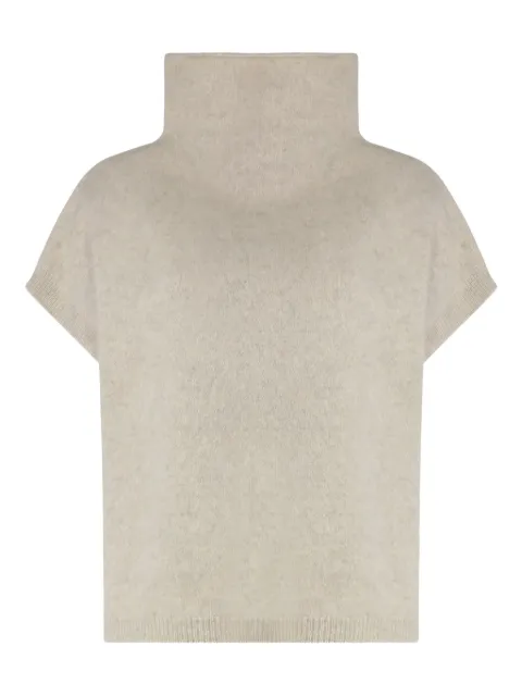 P.A.R.O.S.H. ribbed high-neck wool sweater Neutrals D540924LACOON