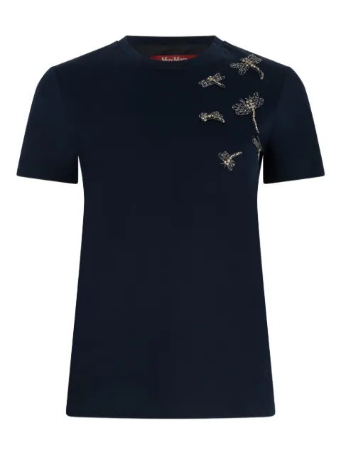 Max Mara Pontile embellished T-shirt Blue 2526976013600