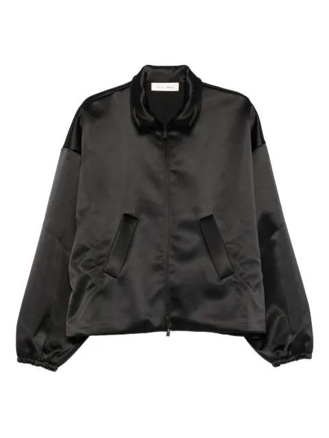 FEAR OF GOD ESSENTIALS satin zip-up jacket Black 202SP258070F
