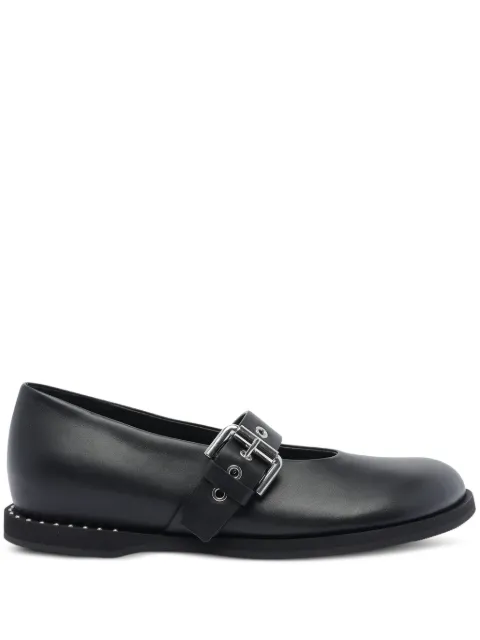Premiata buckle-detail round-toe ballet flats Black M7151