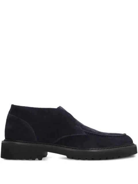 Doucal's round-toe leather boots Blue DU3332PHILUF009NB00