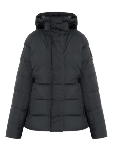 Canada Goose hooded quilted puffer jacket Black 3835WT