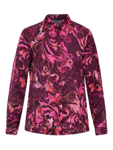 Versace Jeans Couture baroque-print long-sleeve shirt Pink 79HAL201NS671