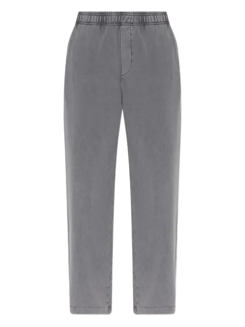 Versace Jeans Couture logo-patch elasticated trousers Grey 79GAAE00CF00E