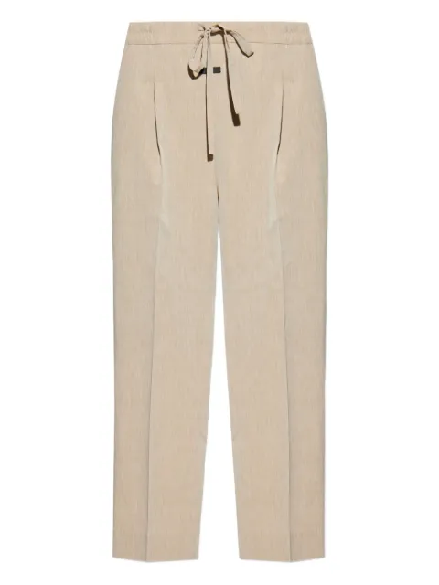Fear Of God pleat-detailed drawstring trousers Neutrals FG25FW65650WCT