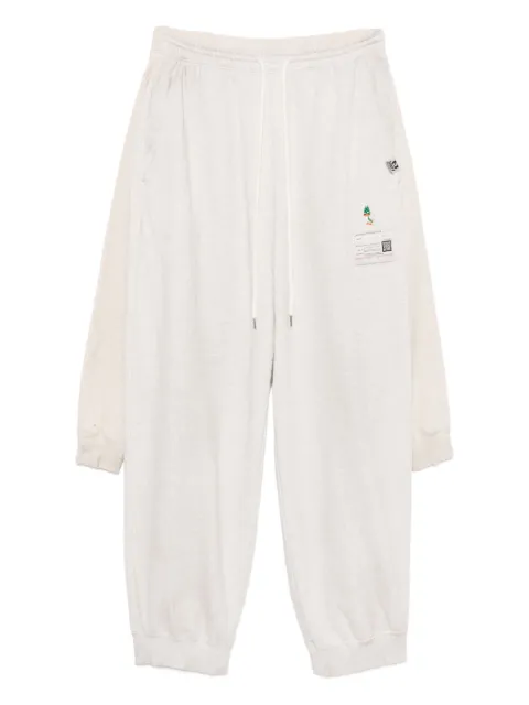 Maison MIHARA YASUHIRO layered cotton track pants Grey A15PT593